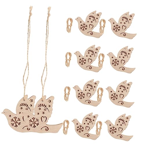 KALLORY 10 Stück Doppelte Dekorative Holzspäne Leerzeichen Rohlinge Basteln Handwerkliche Verzierungen Hartholz Dekorationen Christbaumschmuck Wohnkultur Weihnachten Holzhandwerk Hanfseil KALLORY 10 Stück Doppelte Dekorative Holzspäne Leerzeichen Rohlinge Basteln Handwerkliche Verzierungen Hartholz Dekorationen Christbaumschmuck Wohnkultur Weihnachten Holzhandwerk Hanfseil von KALLORY