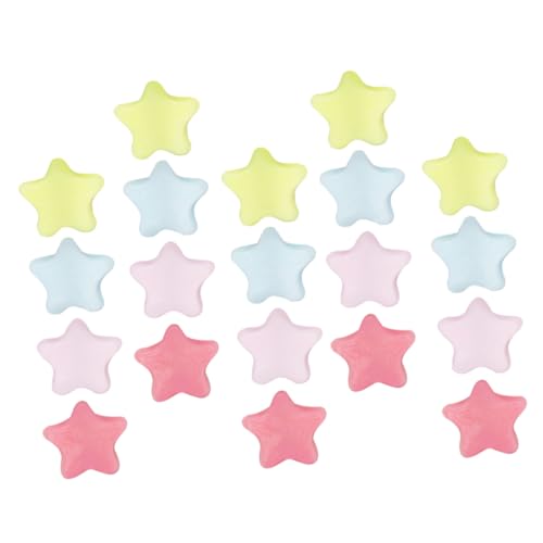 KALLORY 100 Stück Haarschmuck Perlen Zum Flechten Von Haaren Pentagramm-haarperlen Dreadlocks-flechtperlen Kreatives Diy-perlenzubehör Pentagrammperlen Selber Machen Haarperle Masse Acryl von KALLORY