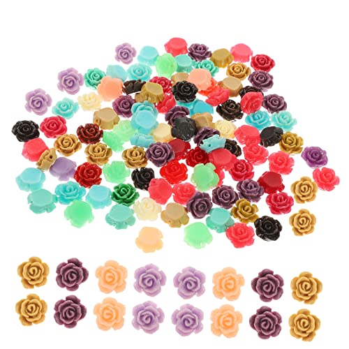 KALLORY 100 Stück Harz Rosenperlen Für Halskette Blumenschmuck Rosenanhänger Perlen Zur Schmuckherstellung Geformte Perlen Bunt Machen Blumenperlen Schmuckzubehör Ohrring Charme KALLORY 100 Stück Harz Rosenperlen Für Halskette Blumenschmuck Rosenanhänger Perlen Zur Schmuckherstellung Geformte Perlen Bunt Machen Blumenperlen Schmuckzubehör Ohrring Charme von KALLORY