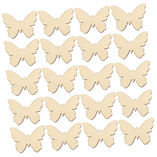 KALLORY 100 Stück Holzsplitter Graffiti Schmetterlinge Unbemalt Für Kleinkinder Party Indoor Bastelset Für Erwachsene Formen Schmetterlingsförmige Scheiben Unvollendete KALLORY 100 Stück Holzsplitter Graffiti Schmetterlinge Unbemalt Für Kleinkinder Party Indoor Bastelset Für Erwachsene Formen Schmetterlingsförmige Scheiben Unvollendete von KALLORY