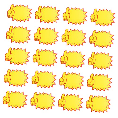 KALLORY 100 Stück Werbe Aufkleber Preisschilder Einkaufen Etikett Verkaufsschilder Im Einzelhandel Werbe-tags Einzelhandelsschilder Marktpreisschilder Fördernd Werbeschilder Papier Yellow KALLORY 100 Stück Werbe Aufkleber Preisschilder Einkaufen Etikett Verkaufsschilder Im Einzelhandel Werbe-tags Einzelhandelsschilder Marktpreisschilder Fördernd Werbeschilder Papier Yellow von KALLORY