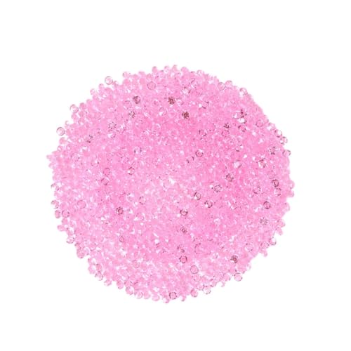 KALLORY 10000 Stück Acryl-diamanten Rosafarbene Edelsteine ​​im Gesicht Essen Dekorationen Transparent Braut- Junggesellin Strasssteine Tisch Mittelstücke Streuen Party Hochzeit Kristalle von KALLORY