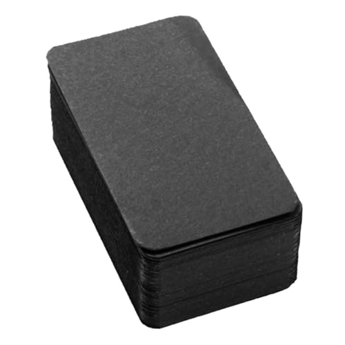 KALLORY 100Stücke Kleine Notizkarten Leere Karteikarten Aus Schwarzem Karton Für DIY Lernen Vokabeltraining Und Bastelprojekte Mini Lernkarten Für Schule Und Büro KALLORY 100Stücke Kleine Notizkarten Leere Karteikarten Aus Schwarzem Karton Für DIY Lernen Vokabeltraining Und Bastelprojekte Mini Lernkarten Für Schule Und Büro von KALLORY