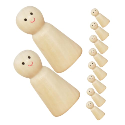 KALLORY 10Stücke Teiliges DIY Holzpuppen zum Bemalen für Unfertige Holzfiguren zum Basteln Kreativität Fördern für Geburtstagsfeiern Kunstausstellungen und Familienaktivitäten KALLORY 10Stücke Teiliges DIY Holzpuppen zum Bemalen für Unfertige Holzfiguren zum Basteln Kreativität Fördern für Geburtstagsfeiern Kunstausstellungen und Familienaktivitäten von KALLORY