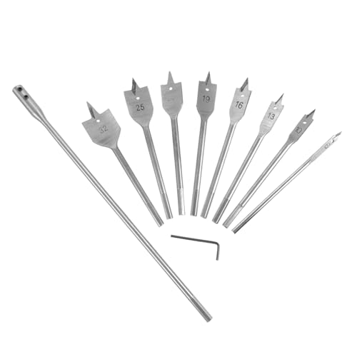 KALLORY 10Stücke Teiliges Klingen Holzbohrer für Holzarbeiten Hochfester Präzise Lochschneider für Elektrische Bohrer und Holzverarbeitung von KALLORY
