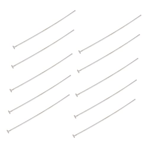 KALLORY 10Stücke Teiliges Silberner DIY Schmuckstifte für Armbänder und Ohrringe Langlebige und Rostfreie Materialien für Schmuckherstellung von KALLORY