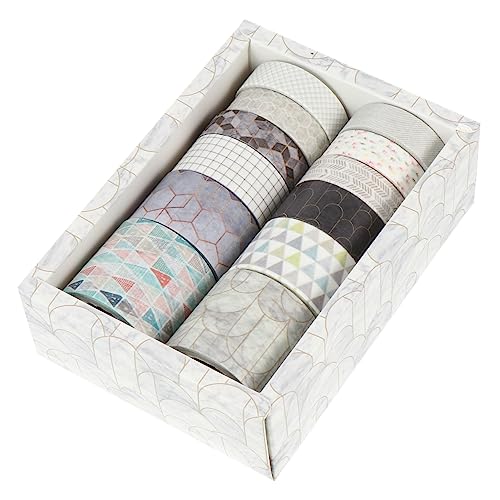 KALLORY 12 Rollen Washi-Tape Schrottband Fotoalbum Sammelalbum ästhetisch Punkte Scrapbooking mit doppelseitigem Klebeband Scrapbooking Tape dekoratives Klebeband Washi Tape Papier Grau KALLORY 12 Rollen Washi-Tape Schrottband Fotoalbum Sammelalbum ästhetisch Punkte Scrapbooking mit doppelseitigem Klebeband Scrapbooking Tape dekoratives Klebeband Washi Tape Papier Grau von KALLORY