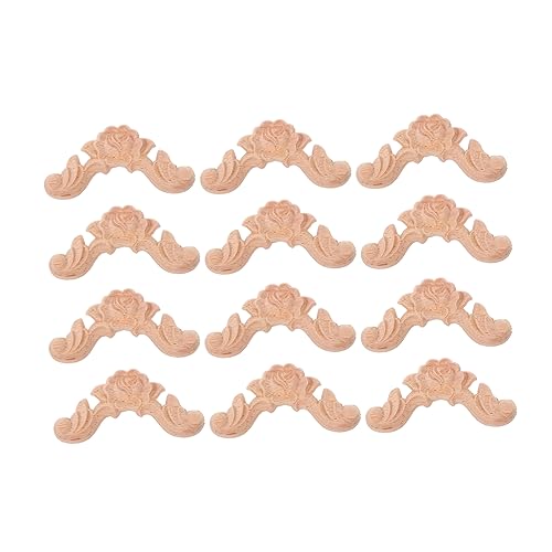 KALLORY 12 Stück Holzornament Teiliges Massivem Holz Dekorative Geschnitzte Applikationen für Möbel Klassisches Design für Schränke Türen und Wände Langlebig und Rustikaler Charme KALLORY 12 Stück Holzornament Teiliges Massivem Holz Dekorative Geschnitzte Applikationen für Möbel Klassisches Design für Schränke Türen und Wände Langlebig und Rustikaler Charme von KALLORY