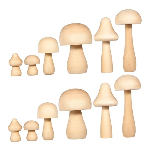 KALLORY 12 Stück Holzpilz Ornamente Gartenpilze Stiel Set Graffiti Malerei Heimdekoration Dekorationen Pilz Graffiti Requisite Pilz Gartendekor KALLORY 12 Stück Holzpilz Ornamente Gartenpilze Stiel Set Graffiti Malerei Heimdekoration Dekorationen Pilz Graffiti Requisite Pilz Gartendekor von KALLORY