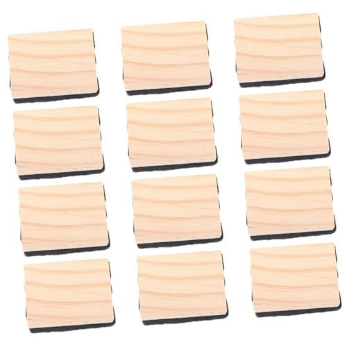 KALLORY 12 Stück Tafelradierer aus Holz Whiteboard-Radierer löschbar Schwarz Gummi-Radiergummis Planke Tafel trocken abwischbar trockener Tafelwischer Tafelschwamm hölzern KALLORY 12 Stück Tafelradierer aus Holz Whiteboard-Radierer löschbar Schwarz Gummi-Radiergummis Planke Tafel trocken abwischbar trockener Tafelwischer Tafelschwamm hölzern von KALLORY