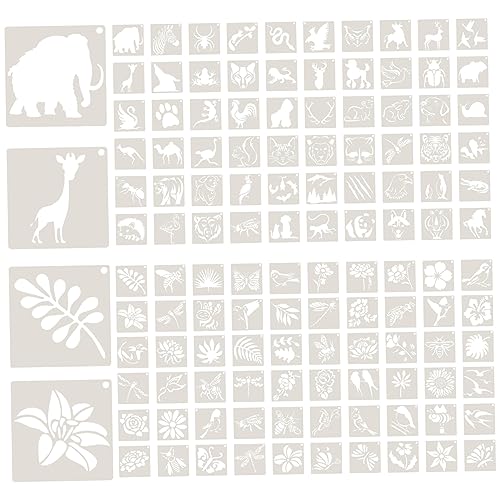 KALLORY 120 Blatt Malvorlage Malschablonen Zum Basteln Tiere Tierschablone Kunstschablonen Wiederverwendbare Schablonenmalerei Kreative Malschablonen Kleine Schablonen Das Haustier Weiß KALLORY 120 Blatt Malvorlage Malschablonen Zum Basteln Tiere Tierschablone Kunstschablonen Wiederverwendbare Schablonenmalerei Kreative Malschablonen Kleine Schablonen Das Haustier Weiß von KALLORY