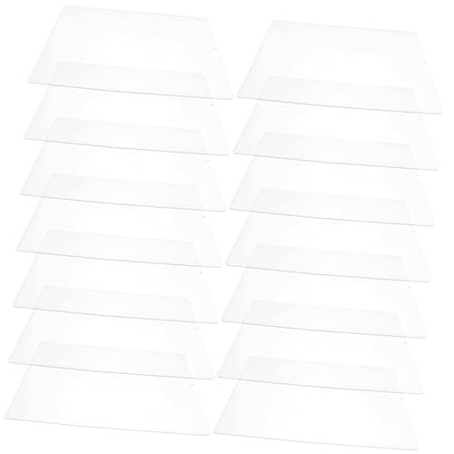 KALLORY 14 Stück Aktenhalter für den Bürogebrauch Tasche für Studienunterlagen Datei dokumentenmappe document folder Dokumentenordner Brieftasche Bürobedarf Transparenter Papierhalter PVC von KALLORY