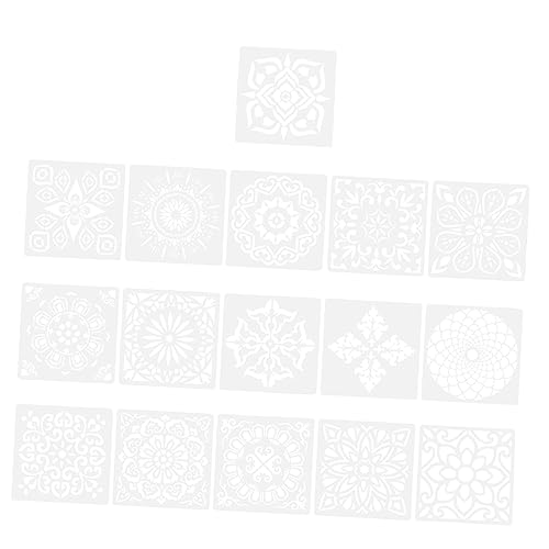 KALLORY 16 Blatt Malvorlage Schablonenmalerei Groß Zeichnung Schablonen Vorlagen Mandala-schablonen Mandala Dot Painting Schablonen Kunsthandwerk Malschablonen Kreis Das Haustier Weiß KALLORY 16 Blatt Malvorlage Schablonenmalerei Groß Zeichnung Schablonen Vorlagen Mandala-schablonen Mandala Dot Painting Schablonen Kunsthandwerk Malschablonen Kreis Das Haustier Weiß von KALLORY