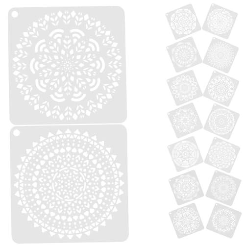KALLORY 16 Blatt wandverkleidung wand polsterung duvar resimleri Kunsthandwerk Zubehör Mandala Malschablonen dekorativ Junior kompakte Blumenvorlagen Praktische Teenager-Schablonen Plastik KALLORY 16 Blatt wandverkleidung wand polsterung duvar resimleri Kunsthandwerk Zubehör Mandala Malschablonen dekorativ Junior kompakte Blumenvorlagen Praktische Teenager-Schablonen Plastik von KALLORY
