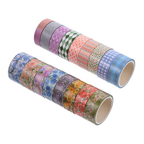 KALLORY 17 Rollen Blumen und Washi Tape ästhetisch Papier Klebeband Klebstoff Blumenband handgemachte handmade DIY-Papierbandmaterial Klebebänder Japanisches Papier KALLORY 17 Rollen Blumen und Washi Tape ästhetisch Papier Klebeband Klebstoff Blumenband handgemachte handmade DIY-Papierbandmaterial Klebebänder Japanisches Papier von KALLORY
