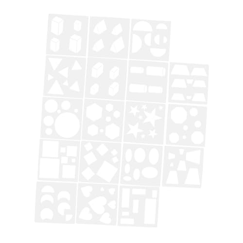 KALLORY 18 Stück Geometrie-Vorlage schablonen für wandbemalung schablonen für wandmalerei Malen mit Schablonen kreative ausgehöhlte Farbschablonen Malschablonen das Haustier KALLORY 18 Stück Geometrie-Vorlage schablonen für wandbemalung schablonen für wandmalerei Malen mit Schablonen kreative ausgehöhlte Farbschablonen Malschablonen das Haustier von KALLORY