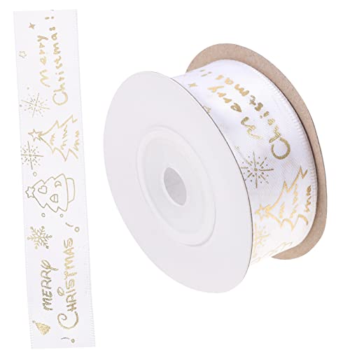 KALLORY 1Rolle Weihnachtliches Geschenkband Dekoratives Satinband Für Geschenkverpackungen Weihnachtsbaum Und Partydekoration Vielseitig Einsetzbar Für Schleifen KALLORY 1Rolle Weihnachtliches Geschenkband Dekoratives Satinband Für Geschenkverpackungen Weihnachtsbaum Und Partydekoration Vielseitig Einsetzbar Für Schleifen von KALLORY