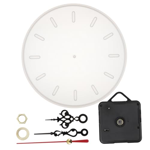 KALLORY 1Satz DIY Silikonform Wanduhr Hochwertige Epoxidharz Gießform für Uhrenprojekte Langlebig und Sicher für DIY Roter und Schwarzer Zeiger von KALLORY