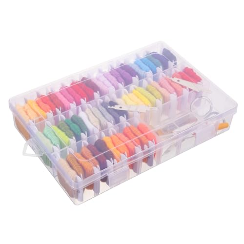 KALLORY 1Satz Stickgarn Set für Armband Basteln Farben Zubehör für DIY Stickerei und Handwerk Multifunktionale für Anfänger und Kreuzstichliebhaber von KALLORY