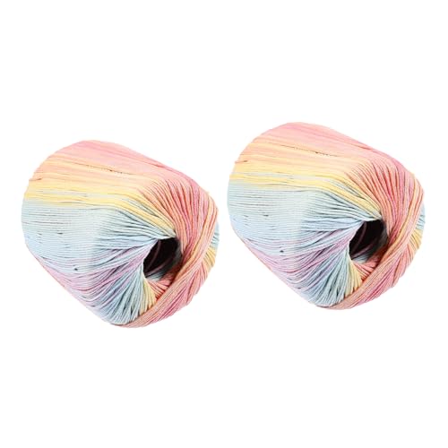 KALLORY 2 Rollen DIY Seil Baumwollgarn Baumwolle buntes Baumwollseil DIY Bastelseil Makramee-Seil selbstgemachtes Kabel Baumwollkordel KALLORY 2 Rollen DIY Seil Baumwollgarn Baumwolle buntes Baumwollseil DIY Bastelseil Makramee-Seil selbstgemachtes Kabel Baumwollkordel von KALLORY