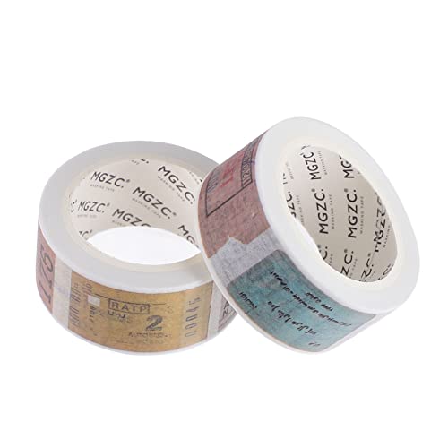 KALLORY 2 Rollen Handbuch und Klebeband Notebook-Klebeband Dekorationsbänder für Sammelalben aufkleber the washi tape Klebebänder Bänder zur Dekoration von Tagebüchern Japanisches Papier von KALLORY