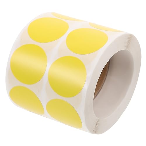 KALLORY 2 Rollen Punktetikett Aufkleber Durchsichtige Etiketten Verschließen Umschläge Kreise Selbstklebende Runde Etiketten Klebeetiketten Farbige Runde Etiketten Einseitig Yellow Papier KALLORY 2 Rollen Punktetikett Aufkleber Durchsichtige Etiketten Verschließen Umschläge Kreise Selbstklebende Runde Etiketten Klebeetiketten Farbige Runde Etiketten Einseitig Yellow Papier von KALLORY