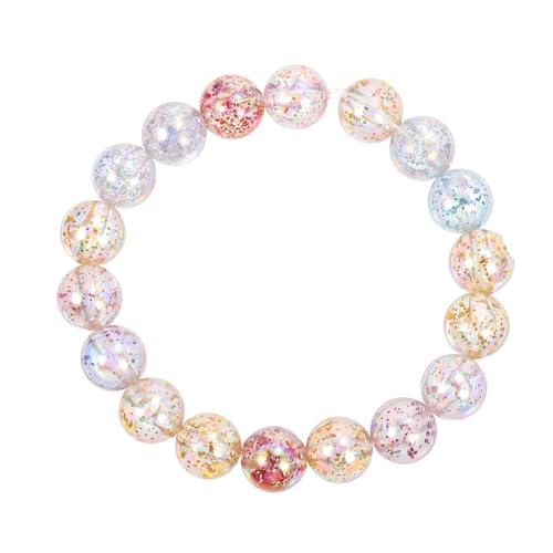 KALLORY 2 Sätze Acrylperlen Runden Ergebnisse Abstandshalter Spacer Armschlinge Armband-anhänger Runde Lose Perlen Halskettenzauber Diy-schmuckfunde Armbandfunde 200 Stück * 2 von KALLORY