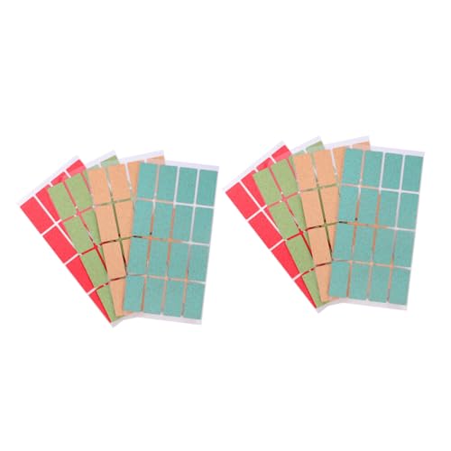 KALLORY 2 Sätze Aufkleber Vinyl Wasserfest Flaschenklebeetiketten Band Farbige Blankoetiketten Aufkleber Klebeetiketten Abnehmbare Etiketten Für Gläser Laschen Namensschilder von KALLORY