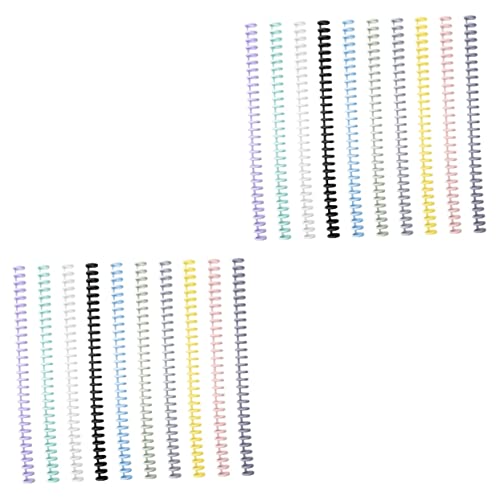 KALLORY 2 Sätze Binde Ring Spiral- Spiralblock Notizbuch Aktenordner Kreise Notizbücher Sammelalbum Bindung Buchringe Mit Losen Blättern Ringordner Für Lose Blätter Plastik 10 Stück * 2 von KALLORY