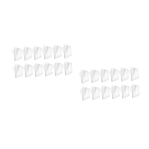 KALLORY 2 Sätze Doppelseitige Aufkleber Wohnung Dünn Verpackung Montieren Im Freien Doppelseitiges Klebeband Doppelseitiges Transparentes Klebeband Nagelfreier Aufkleber Pvc 12 Stück * 2 von KALLORY
