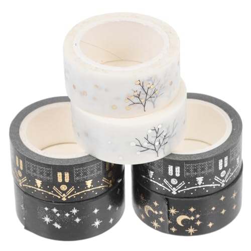 KALLORY 2 Sätze Goldstempel- Und Silberstempelband Material Für Scrapbooking-klebeband Goldfolie Handdekoration Diy Sammelalbum Buntes Klebeband Washi-klebeband Flüsterpapier 6 Rollen * 2 KALLORY 2 Sätze Goldstempel- Und Silberstempelband Material Für Scrapbooking-klebeband Goldfolie Handdekoration Diy Sammelalbum Buntes Klebeband Washi-klebeband Flüsterpapier 6 Rollen * 2 von KALLORY