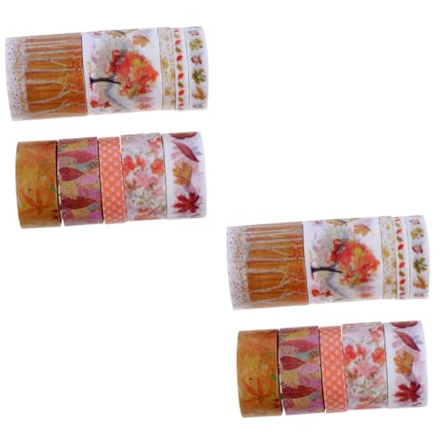 KALLORY 2 Sätze Handkontoaufkleber -set Wand Farbig Klebriges Papierband Dekorative Bänder Briefpapier Aufkleber Selbstklebende Washi-klebebänder Washi -klebeband Flüsterpapier 2 Boxen * 2 KALLORY 2 Sätze Handkontoaufkleber -set Wand Farbig Klebriges Papierband Dekorative Bänder Briefpapier Aufkleber Selbstklebende Washi-klebebänder Washi -klebeband Flüsterpapier 2 Boxen * 2 von KALLORY