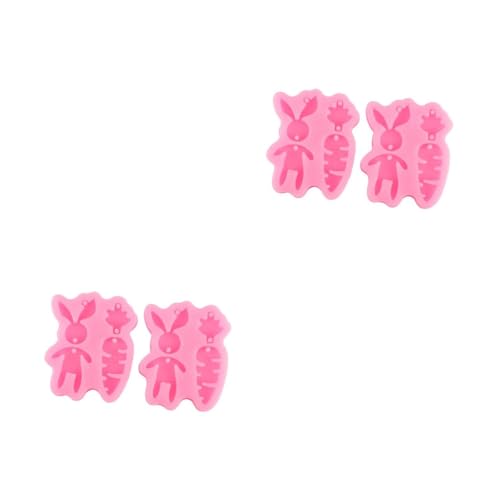 KALLORY 2 Sätze Kaninchen -karottenform Fondant Künstlich Schlüsselringe Für Schlüsselbund Klein Aber Diy Schlüsselanhängerform Hasen- Und Karottenform Diy-tool Kieselgel Rosa 2 Stücke * 2 KALLORY 2 Sätze Kaninchen -karottenform Fondant Künstlich Schlüsselringe Für Schlüsselbund Klein Aber Diy Schlüsselanhängerform Hasen- Und Karottenform Diy-tool Kieselgel Rosa 2 Stücke * 2 von KALLORY