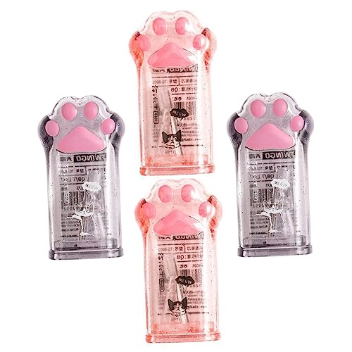 KALLORY 2 Sätze Katzenstiftmesser Ästhetisch Haustier Anspitzer Katzenkrallen-bleistiftspitzer Handbuch Süßes Stationäres Süße Manuelle Pfote Rosa Klaue Plastik 4 Stücke * 2 KALLORY 2 Sätze Katzenstiftmesser Ästhetisch Haustier Anspitzer Katzenkrallen-bleistiftspitzer Handbuch Süßes Stationäres Süße Manuelle Pfote Rosa Klaue Plastik 4 Stücke * 2 von KALLORY