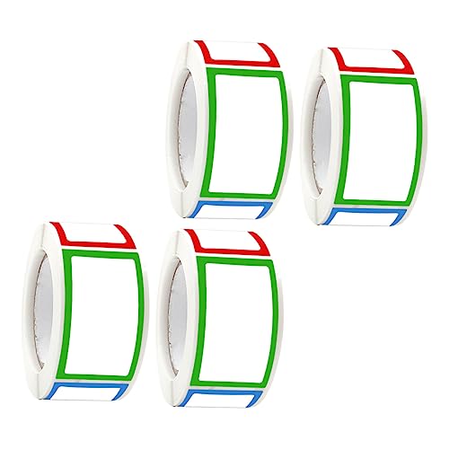 KALLORY 2 Sätze Leerer Aufkleber Party -name -tags Namensetiketten Tag-aufkleber Klebstoff Farbige Aufkleber Aufkleber-etiketten Stichworte Bunt Kupferplattenaufkleber 4 Rollen * 2 KALLORY 2 Sätze Leerer Aufkleber Party -name -tags Namensetiketten Tag-aufkleber Klebstoff Farbige Aufkleber Aufkleber-etiketten Stichworte Bunt Kupferplattenaufkleber 4 Rollen * 2 von KALLORY