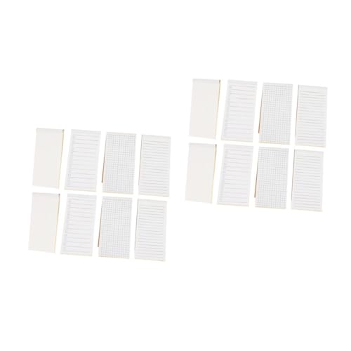 KALLORY 2 Sätze Notizbuch Nachfüllpad Klebrig Sprichwort Schreibtisch Farbig Schreibwaren Notizblöcke Für Die Schule Notebook-tool Büro Notizpolster Notebook-versorgung Papier 8 Stücke * 2 von KALLORY