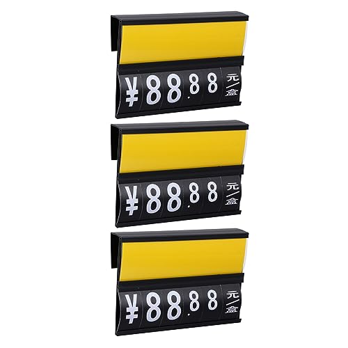 KALLORY 2 Sätze Preisschild Gestell Nummernschilder Tag-display-halter Party Hängend Rack-etiketten Kleiderbügelhalter Für Den Einzelhandel Warenanhänger Pp 3 Stücke * 2 von KALLORY