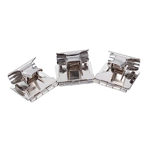 KALLORY 2 Sätze Preisschild-clip Etikettenhalter Für Körbe Kartenklemme Klebrig Registerkarten Pantry -etiketten Clips Supermarkt Display-tag Name Galvanisiertes Eisen Silber von KALLORY
