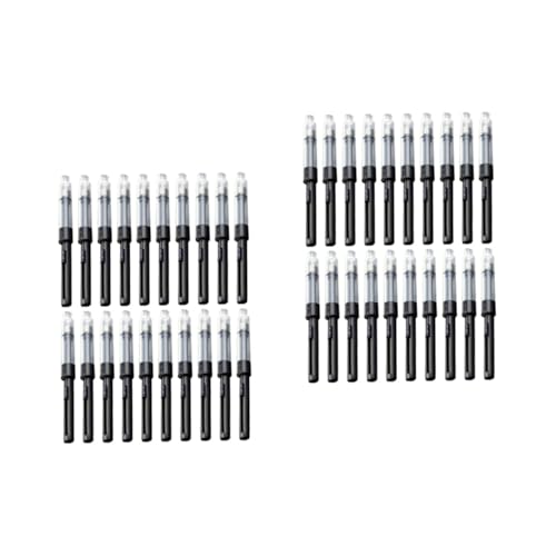 KALLORY 2 Sätze Push-pull-tintenabsorber Universal- Tintenfüllassistent Tintenaufnahme Für Stift Füllung Füller Tintenhilfsabsorber Tintenkonverter Für Füllfederhalter Plastik 30 Stück * 2 von KALLORY