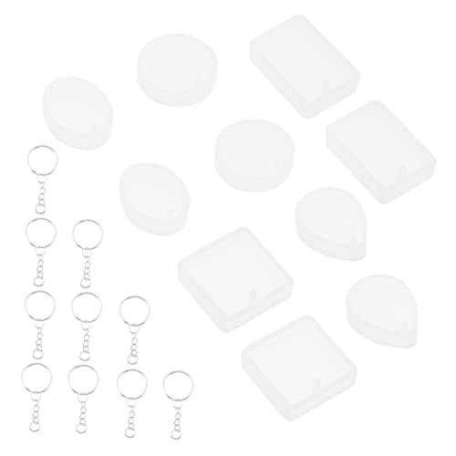 KALLORY 2 Sätze Schimmelschlüsselring -set Bausatz Reiz Kette Ton Kleine Schlüsselanhänger Schlüsselanhängerringe Zum Basteln Anhänger Für Die Schmuckherstellung Kieselgel 10 Stück * 2 von KALLORY
