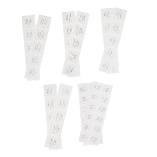 KALLORY 2 Sätze Spendeflaschenetikett Wasserdichte Etiketten Selbstklebender Etikettenaufkleber Wasserdichte Aufkleber Etikett Der Lotionflasche Wasserflaschenetikett Papier 50 Blätter * 2 KALLORY 2 Sätze Spendeflaschenetikett Wasserdichte Etiketten Selbstklebender Etikettenaufkleber Wasserdichte Aufkleber Etikett Der Lotionflasche Wasserflaschenetikett Papier 50 Blätter * 2 von KALLORY