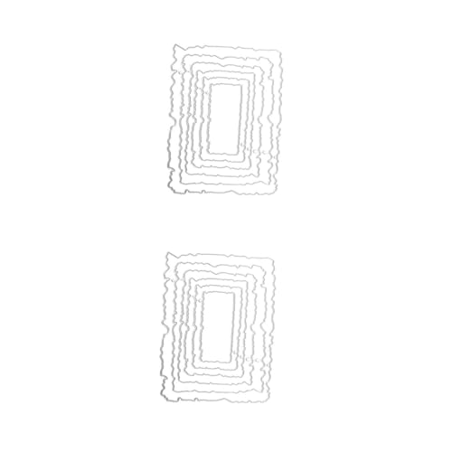 KALLORY 2 Sätze Stanzform Schneiden Schnitte Handwerk Rahmen Für Werkzeug Sterben Cutter Metallstanzschablonen Kohlenstoffstahl Silber KALLORY 2 Sätze Stanzform Schneiden Schnitte Handwerk Rahmen Für Werkzeug Sterben Cutter Metallstanzschablonen Kohlenstoffstahl Silber von KALLORY
