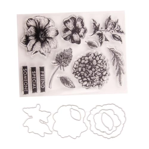 KALLORY 2 Sätze Stempel aus Silikon Pads Herstellung Blumen- schablonen Handkonto Stanzform DIY blume stanzschablone Schneidwerkzeug-Kit transparente Stamper-Stanzform Kohlenstoffstahl KALLORY 2 Sätze Stempel aus Silikon Pads Herstellung Blumen- schablonen Handkonto Stanzform DIY blume stanzschablone Schneidwerkzeug-Kit transparente Stamper-Stanzform Kohlenstoffstahl von KALLORY