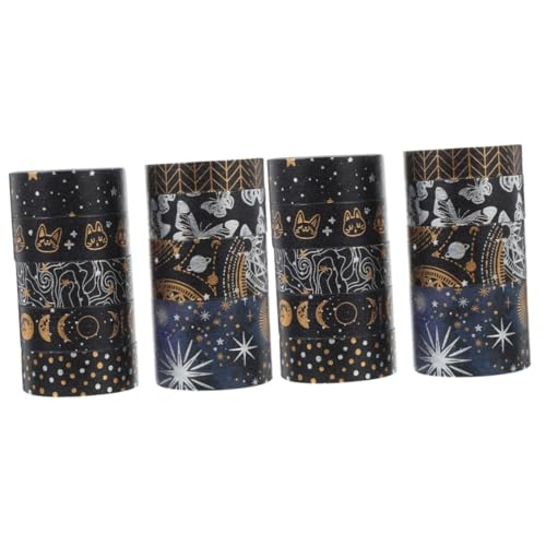 KALLORY 2 Sätze Sternenhimmel Washi Tape Ästhetisch Sammelalbum Klebeband Zum Einwickeln Scrapbook-bänder Schrott Scrapbook Papers Buntes Klebeband Tagebuchband Papier 9 Rollen * 2 von KALLORY