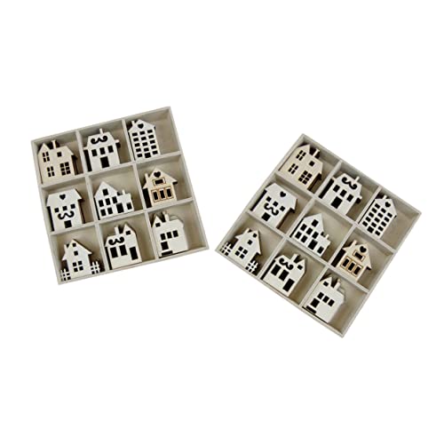 KALLORY 2 Sätze Stücke dekorative Ornamente aus Holz Mini-Hausbausatz unfertiges Holz handgemachte scheiben selber machen unfertige Holzspäne natürliche Holzscheiben KALLORY 2 Sätze Stücke dekorative Ornamente aus Holz Mini-Hausbausatz unfertiges Holz handgemachte scheiben selber machen unfertige Holzspäne natürliche Holzscheiben von KALLORY