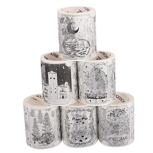 KALLORY 2 Sätze Taschen- Und Papierklebeband Klebrig Handkontenbänder Zeitschrift Scrapbooking Zubehör Cutermesserser Aufkleber Klebebänder Für Sammelalben Dekorative Bänder 6 Rollen * 2 KALLORY 2 Sätze Taschen- Und Papierklebeband Klebrig Handkontenbänder Zeitschrift Scrapbooking Zubehör Cutermesserser Aufkleber Klebebänder Für Sammelalben Dekorative Bänder 6 Rollen * 2 von KALLORY