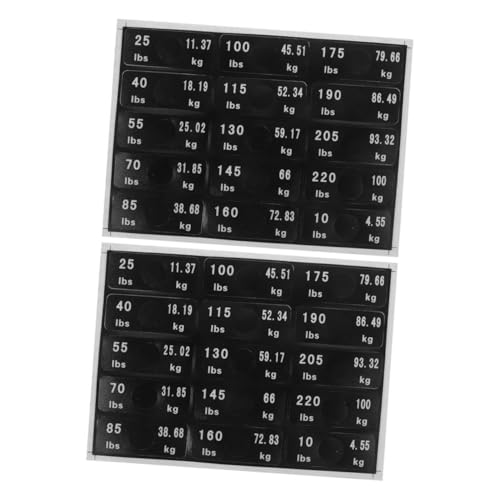 KALLORY 2 Sets Gewicht Aufkleber Gewicht Stapel Etiketten Abziehbilder Gewicht Identifikationszahlen Tags Fitnessstudio -geräte Aufkleber Für Body Building Fitnessstudio KALLORY 2 Sets Gewicht Aufkleber Gewicht Stapel Etiketten Abziehbilder Gewicht Identifikationszahlen Tags Fitnessstudio -geräte Aufkleber Für Body Building Fitnessstudio von KALLORY
