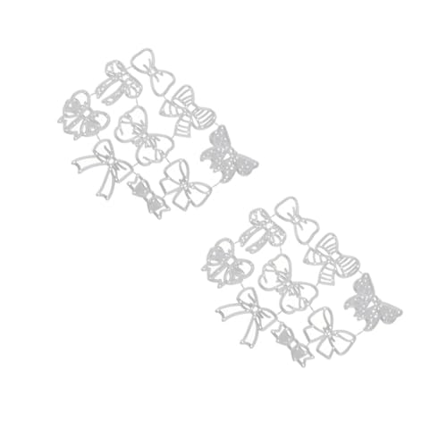 KALLORY 2 Stck. Prägestempel aus Metall Stanzformen Bogen sterben Schleifenstanzungen Bogen gestanzt Scrapbooking-Stanzlinge Kartenherstellung stirbt Kohlenstoffstahl Silber KALLORY 2 Stck. Prägestempel aus Metall Stanzformen Bogen sterben Schleifenstanzungen Bogen gestanzt Scrapbooking-Stanzlinge Kartenherstellung stirbt Kohlenstoffstahl Silber von KALLORY