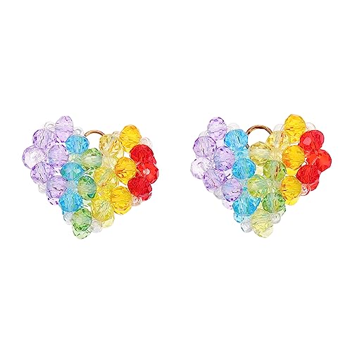 KALLORY 2 Stück Buntglasperlen Kristallperlen Pfirsich Herz Frauen Selber Machen Perlen Zur Herstellung Von Armbändern Dekorative Perlen Farbige Glasperlen Diy -schmuckzubehör KALLORY 2 Stück Buntglasperlen Kristallperlen Pfirsich Herz Frauen Selber Machen Perlen Zur Herstellung Von Armbändern Dekorative Perlen Farbige Glasperlen Diy -schmuckzubehör von KALLORY