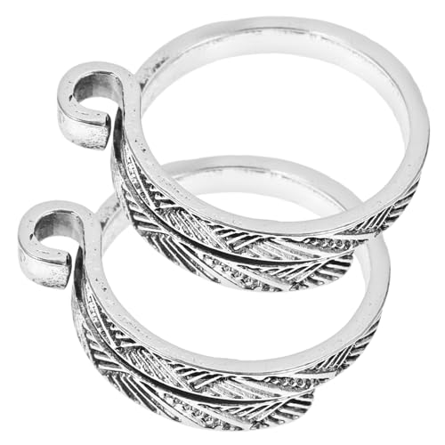 KALLORY 2 Stück Drahthäkelhäkel Häkeln Häkelgarn Ringfinger Stricken Häkelzubehör Fingerschlaufe Stricken Fadenführungsringe Häkelhaken Strickringe Für Garn Handhäkelwerkzeug Silber Kupfer KALLORY 2 Stück Drahthäkelhäkel Häkeln Häkelgarn Ringfinger Stricken Häkelzubehör Fingerschlaufe Stricken Fadenführungsringe Häkelhaken Strickringe Für Garn Handhäkelwerkzeug Silber Kupfer von KALLORY